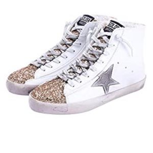 Star glitter GG inspired high top sneakers
